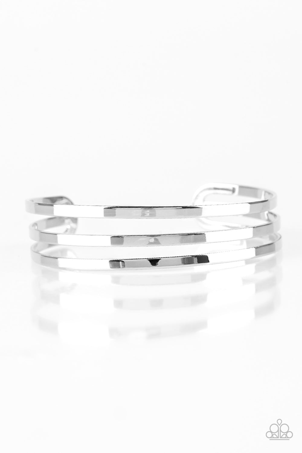 Street Sleek - Silver Cuff Bracelet
