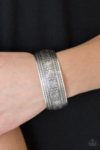 Gorgeously Gypsy - Silver Cuff Bracelet