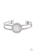 Load image into Gallery viewer, Definitely Dazzling - White Cuff Bracelet
