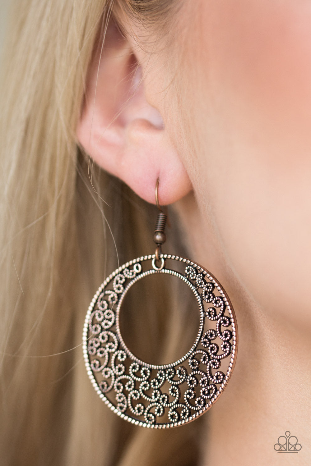 Wistfully Winchester - Copper Earrings