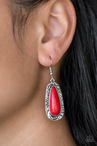 Cruzin Colorado - Red Earrings
