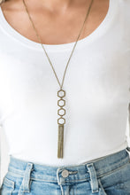 Load image into Gallery viewer, Ready, Set, GEO! - Brass Necklace
