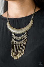 Load image into Gallery viewer, Eastern Empress - Brass Necklace
