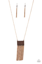 Load image into Gallery viewer, Totally Tassel - Copper Necklace
