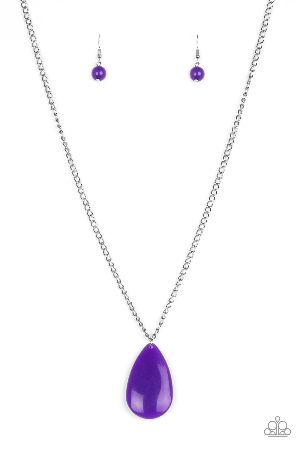 So Pop-YOU-lar - Purple Necklace