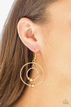 Load image into Gallery viewer, Center of Attraction - Gold Earrings
