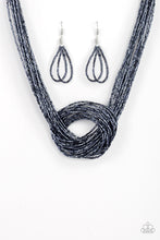 Load image into Gallery viewer, Knotted Knockout - Blue Necklace
