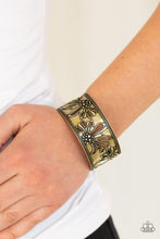 Load image into Gallery viewer, Where The WILDFLOWERS Are - Brass Cuff Bracelet
