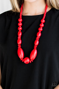 Summer Breezin - Red Necklace