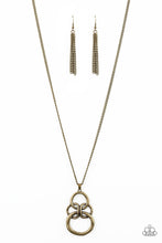 Load image into Gallery viewer, Courageous Contour - Brass Necklace
