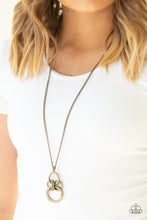 Load image into Gallery viewer, Courageous Contour - Brass Necklace
