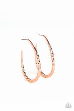 Load image into Gallery viewer, Twisted Edge - Rose Gold Earrings

