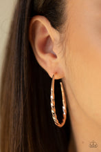Load image into Gallery viewer, Twisted Edge - Rose Gold Earrings
