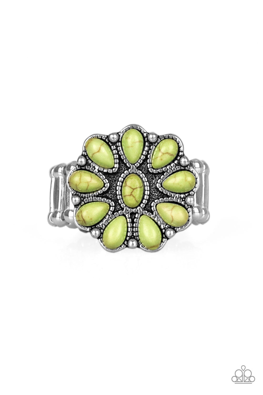 Stone Gardenia - Green Ring