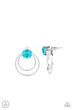 Load image into Gallery viewer, Word Gets Around - Blue Earrings
