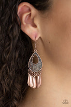 Load image into Gallery viewer, Metallic Funk - Copper Earrings
