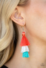 Load image into Gallery viewer, Hold On To Your Tassel! - Orange Earrings
