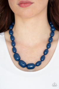 Poppin Popularity - Blue Necklace