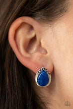 Load image into Gallery viewer, Stone Spectacular - Blue Earrings
