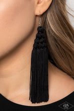 Load image into Gallery viewer, Magic Carpet Ride - Black Earrings
