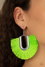 Load image into Gallery viewer, Tassel Tropicana - Green Earrings
