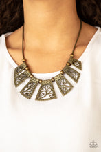 Load image into Gallery viewer, Vintage Vineyard - Brass Necklace
