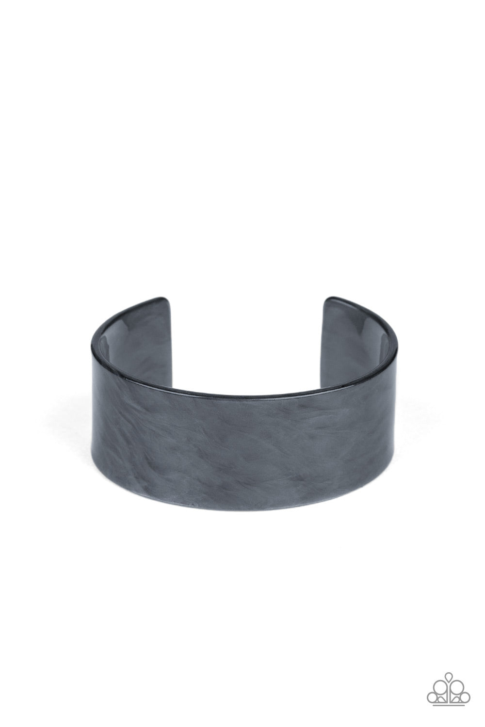Glaze Over - Silver Cuff Bracelet