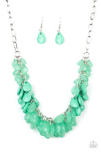 Load image into Gallery viewer, Colorfully Clustered - Green Necklace
