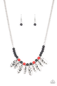 Neutral TERRA-tory - Red Necklace
