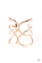 Load image into Gallery viewer, Crossing The Finish Line - Rose Gold Cuff Bracelet
