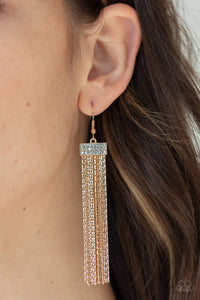 Twinkling Tapestry - Gold Earrings