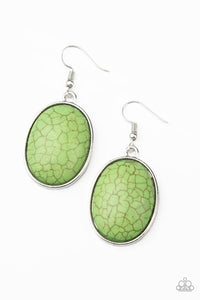 Serenely Sediment - Green Earrings