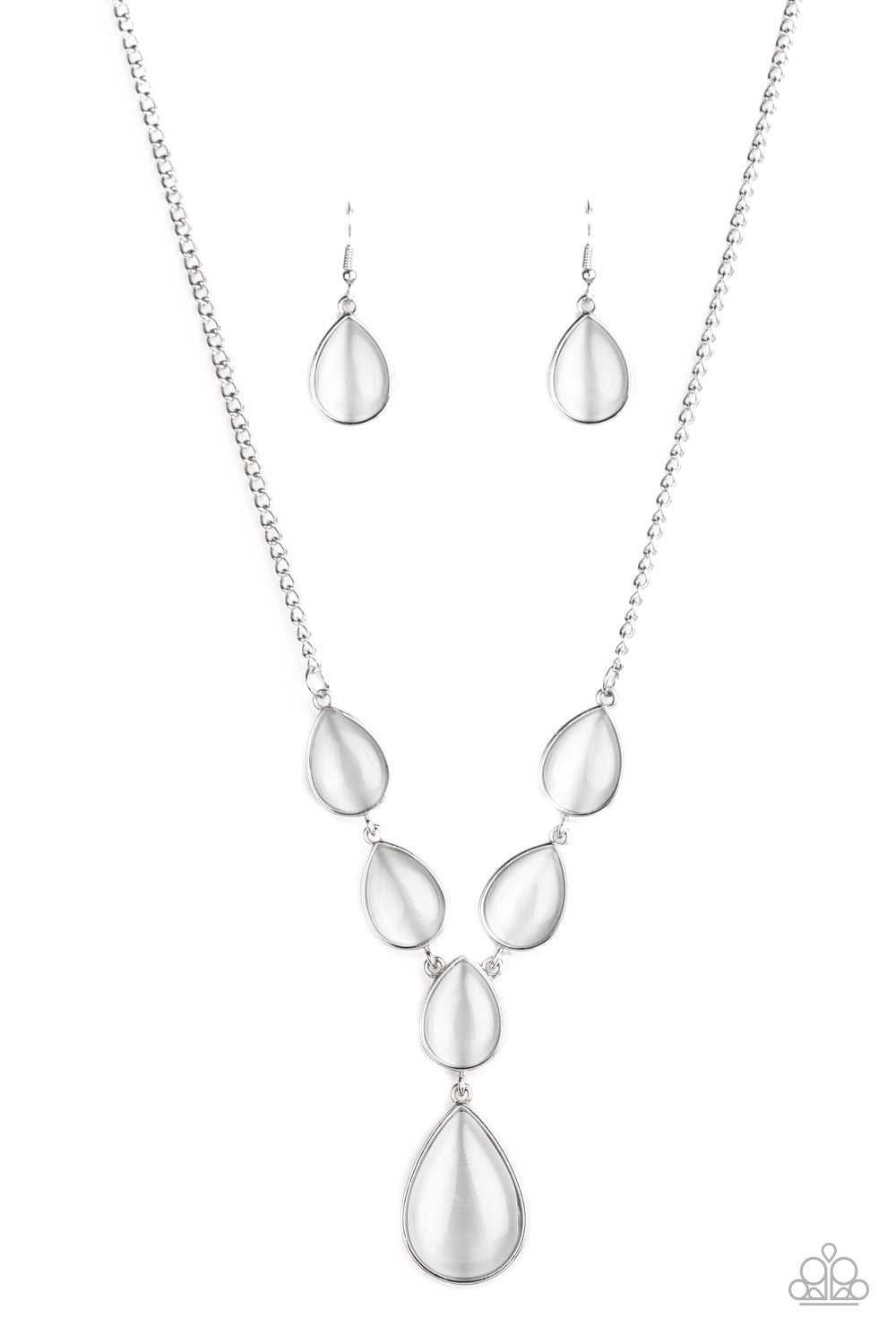 Dewy Decadence - White Necklace