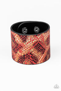 Serpent Shimmer - Red Bracelet