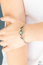 Load image into Gallery viewer, Dainty Deco - Green Cuff Bracelet
