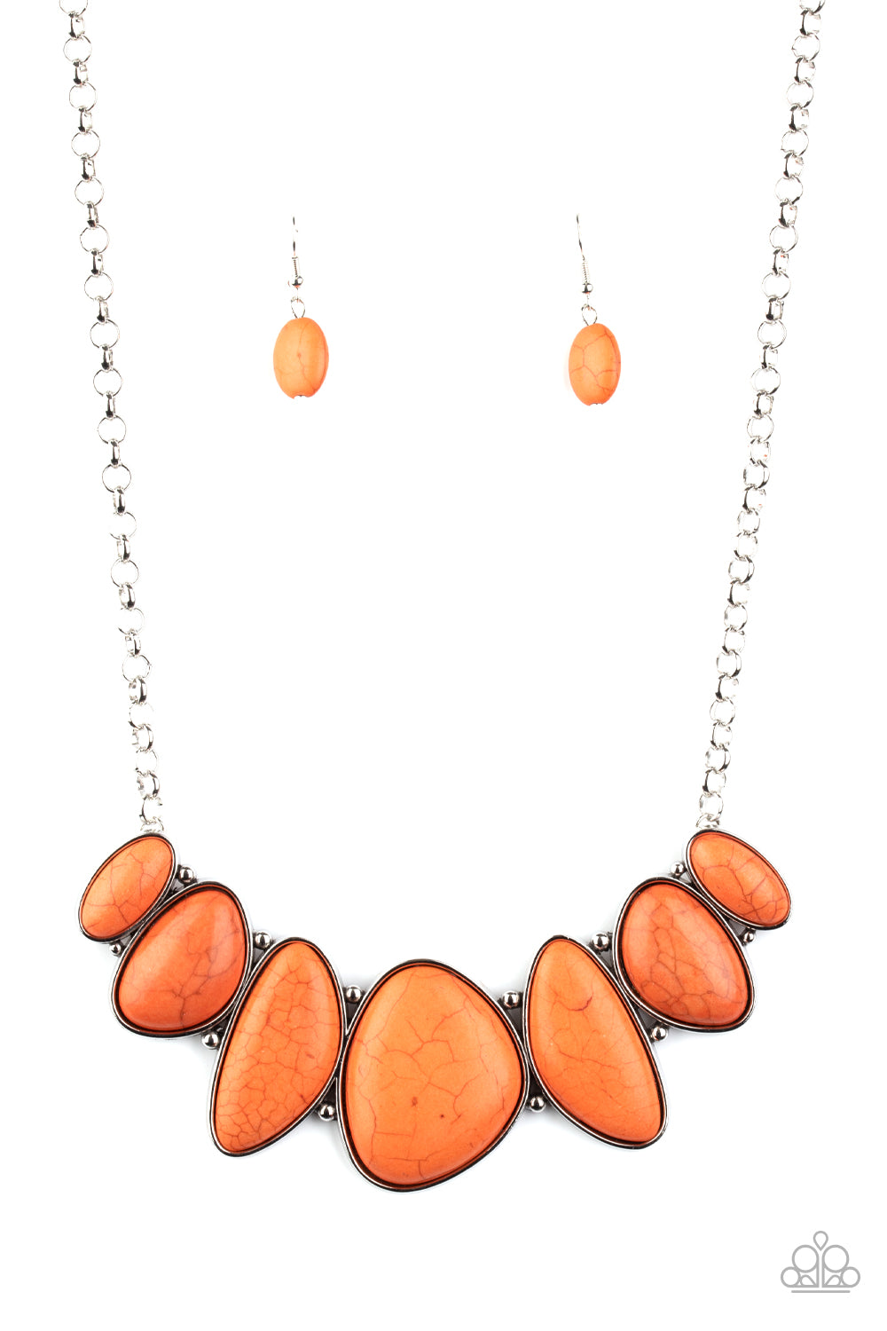 Primitive - Orange Necklace