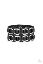 Load image into Gallery viewer, Throttle It Out - Black Mens Bracelet

