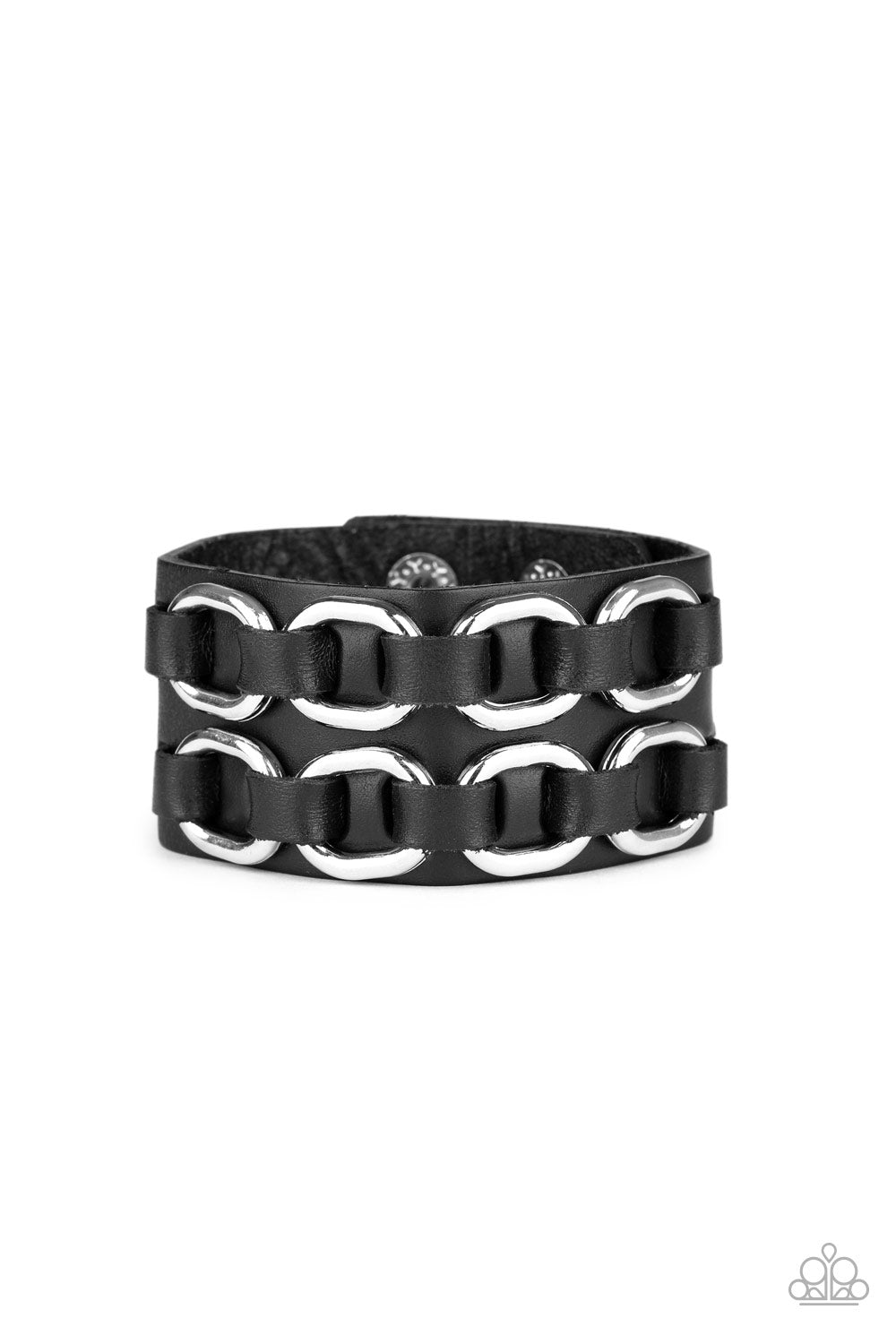 Throttle It Out - Black Mens Bracelet