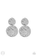 Load image into Gallery viewer, Relic Ripple - Silver Clip On Earrings
