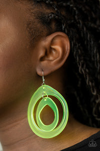 Show Your True NEONS - Yellow/Green Earrings