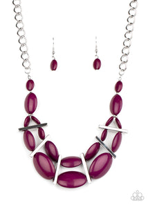 Law of the Jungle - Burgundy Necklace
