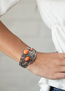 Mojave Moods - Orange Cuff Bracelet