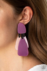 All FAUX One - Purple Earrings
