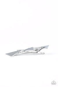 Know All The TRIANGLES - Silver Hair Clip