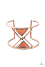 Load image into Gallery viewer, Pyramid Palace - Copper Cuff Bracelet
