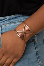 Load image into Gallery viewer, Pyramid Palace - Copper Cuff Bracelet
