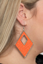 Load image into Gallery viewer, Woven Wanderer - Orange Earrings
