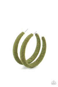 TWINE and Dine - Green Earrings