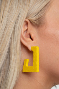 The Girl Next OUTDOOR - Yellow Earrings