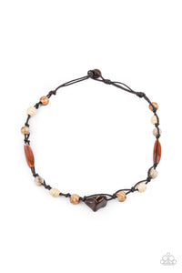 Island Grotto - Brown Necklace